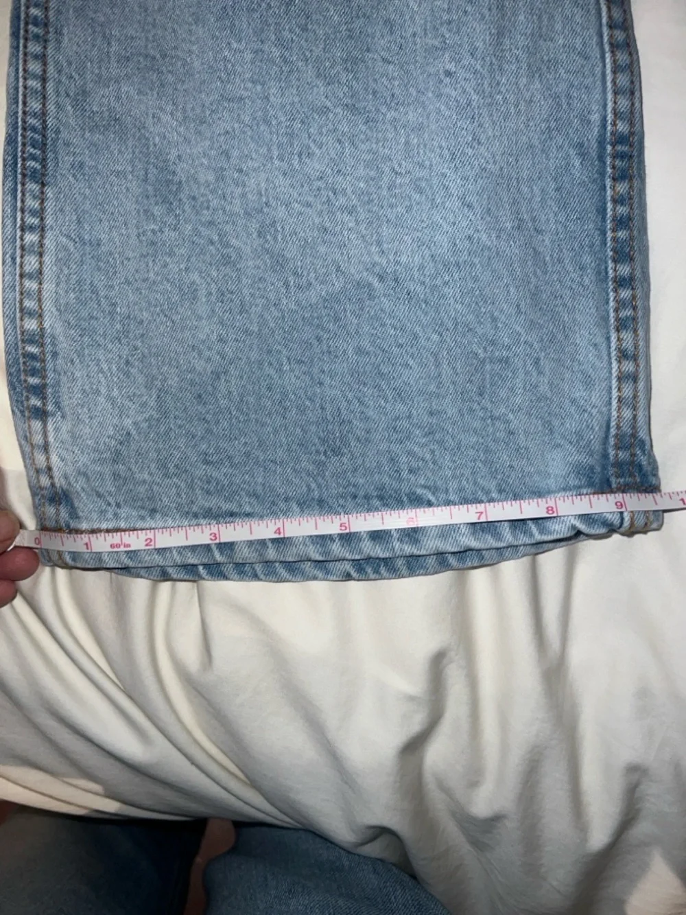 Sezane Light Wash Wide-Leg Jeans - Picture 10 of 12